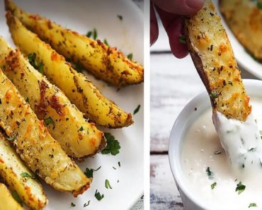 ¿Cansado de las típicas patatas fritas? Pues haz patatas al horno con ajo y queso parmesano