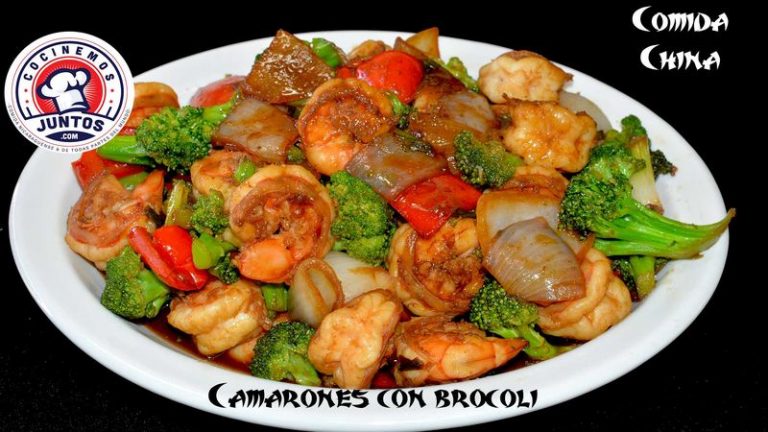 Receta De Camarones Con BR COLI HogarIdeal Camarones Y Brocoli 768x432