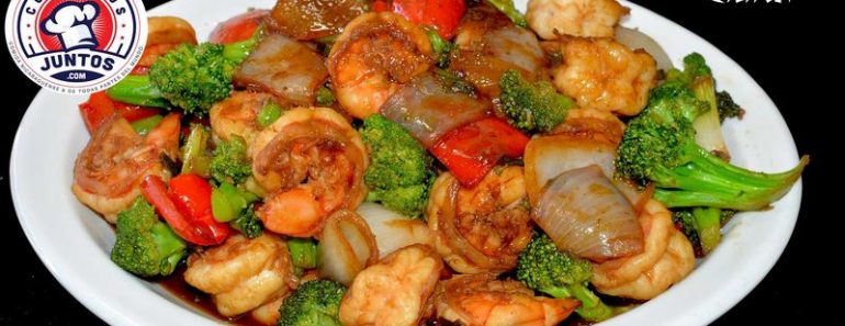 Receta de Camarones con BRÓCOLI Receta de Camarones con BRÓCOLI